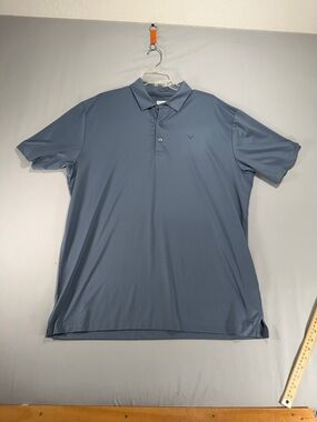Men’s Callaway Gray Polo Golf Shirt Size Large